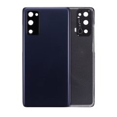 Back cover Glass With Camera Lens Compatible For Samsung Galaxy S20 FE 5G (Aftermarket Plus) (Cloud Navy)