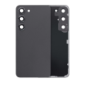 Back Cover Glass With Camera Lens Compatible For Samsung Galaxy S23 5G (No Logo) (Aftermarket Plus) (Phantom Black)