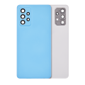 Back Cover Glass With Camera Lens Compatible For Samsung Galaxy A72 (Service Pack) (Blue)