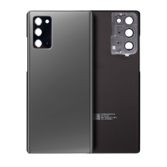 Back Cover Glass With Camera Lens Compatible For Samsung Galaxy Note 20 5G (No Logo) (Aftermarket Plus) (Mystic Gray)