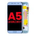 OLED Assembly With Frame Compatible For Samsung A5 (A520 / 2017) (Aftermarket Plus) (Blue Mist)