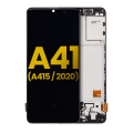 OLED Assembly With Frame Compatible For Samsung Galaxy A41 (A415 / 2020) (Refurbished) (Prism Crush Black)
