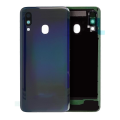 Back Cover Glass With Camera Lens Compatible For Samsung Galaxy A40 (Service Pack) (Black)