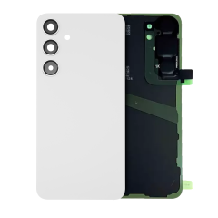 Back Cover Glass With Camera Lens Compatible For Samsung Galaxy S24 (Service Pack) (Marble Gray)