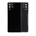 Back Cover Glass With Camera Lens Compatible For Samsung Galaxy A22 4G (Service Pack) (Black)