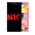 OLED Assembly With Frame Compatible For Samsung Galaxy Note 10 (Aftermarket Plus) (Aura Pink)
