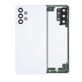 Back Cover Glass With Camera Lens Compatible For Samsung Galaxy A23 5G (Service Pack) (White)