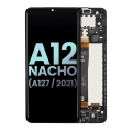 LCD Assembly With Frame Compatible For Samsung Galaxy A12 Nacho (A127 / 2021) (Service Pack) (Black)