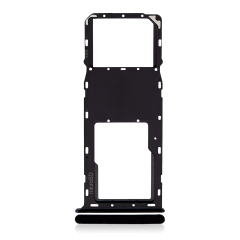 Single Sim Card Tray Compatible For Samsung Galaxy A03S (A037U / 2021) (Black)