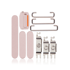 Hard Buttons (Power / Volume / Switch) Compatible For iPhone 15 / 15 Plus (Pink)