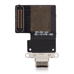 Charging Port Flex Cable Compatible For iPad Pro 12.9" 3rd Gen (2018) / 4th Gen (2020) / iPad Pro 11" 1st Gen (2018) / Pro 11" 2nd Gen (2020) (Aftermarket Plus) (Black)