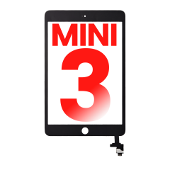 Digitizer With IC Chip Compatible For iPad Mini 3 (No Home Button Installed) (Aftermarket Plus) (Black)