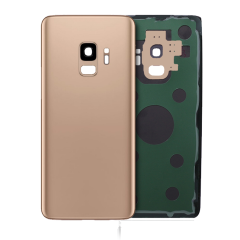 Back Cover Glass With Camera Lens Compatible For Samsung Galaxy S9 (No Logo) (Aftermarket Plus) (Sunrise Gold)