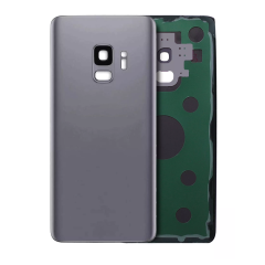 Back Cover Glass With Camera Lens Compatible For Samsung Galaxy S9 (Service Pack) (Midnight Black)