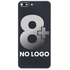 Back Cover Glass With Back Camera Lens Compatible For iPhone 8 Plus (No Logo) (Space Gray)