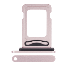 Dual Sim Card Tray Compatible For iPhone 15 / 15 Plus (Pink)