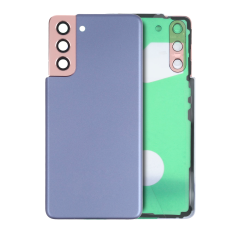 Back Cover Glass With Camera Lens Compatible For Samsung Galaxy S21 5G (No Logo) (Aftermarket Plus) (Phantom Violet)