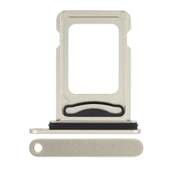 Dual Sim Card Tray Compatible For iPhone 15 / 15 Plus (Yellow)