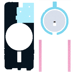 Back Cover Heat Shield Compatible For iPhone 15 Pro