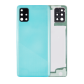 Back Cover Glass With Camera Lens Compatible For Samsung Galaxy A51 (Service Pack) (Blue)