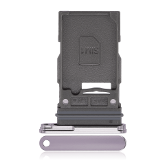 Single Sim Card Tray Compatible For Samsung Galaxy S23 5G / S23 Plus 5G (Lavender)