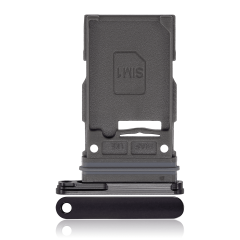 Single Sim Card Tray Compatible For Samsung Galaxy S23 5G / S23 Plus 5G (Phantom Black)