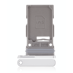 Single Sim Card Tray Compatible For Samsung Galaxy S22 Ultra 5G (White)