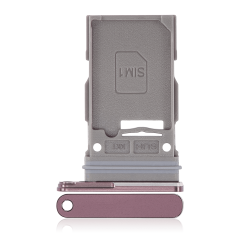 Single Sim Card Tray Compatible For Samsung Galaxy S22 Ultra 5G (Burgundy)