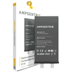 Replacement Battery Core Compatible For iPhone 14 (Spot Welding Required) (AmpSentrix Core)