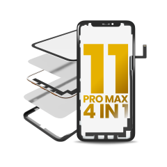 4 in 1 With Frame Included (Front Glass + OCA + Long Touch + OCA Pre-Installed) Compatible For iPhone 11 Pro Max (OCA Master)