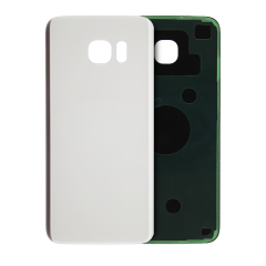 Back Cover Glass Compatible For Samsung Galaxy S7 Edge (Used OEM Pull: Grade A) (Silver)