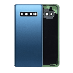 Back cover Glass With Camera Lens Compatible For Samsung Galaxy S10 Plus (Service Pack) (Prism Blue)