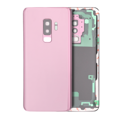 Back Cover Glass With Camera Lens Compatible For Samsung Galaxy S9 Plus (No Logo) (Aftermarket Plus) (Lilac Purple)