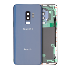 Back Cover Glass With Camera Lens Compatible For Samsung Galaxy S9 Plus (Service Pack) (Coral Blue)