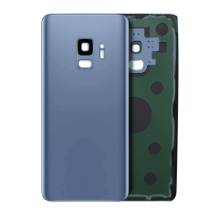 Back Cover Glass With Camera Lens Compatible For Samsung Galaxy S9 (No Logo) (Aftermarket Plus) (Coral Blue)