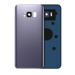 Back Cover Glass With Camera Lens Compatible For Samsung Galaxy S8 (Service Pack) (Orchid Gray)