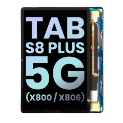 OLED Assembly Without Frame Compatible For Samsung Galaxy Tab S8 Plus 5G (2022) (X800 / X806) (Service Pack) (Black)