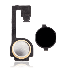 Home Button With Flex Compatible For iPhone 4 (Black)