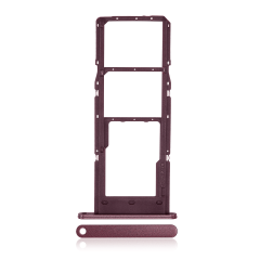 Dual Sim Card Tray Compatible For Samsung Galaxy A14 5G (A146F / 2023) (Dark Red)