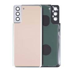 Back cover Glass With Adhesive Compatible For Samsung Galaxy S21 Plus 5G (Service Pack) (Phantom Gold)