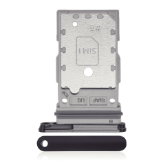 Dual Sim Card Tray Compatible For Samsung Galaxy S23 5G / S23 Plus 5G (Phantom Black)