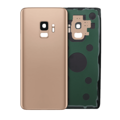 Back Cover Glass With Camera Lens Compatible For Samsung Galaxy S9 (Service Pack) (Sunrise Gold)