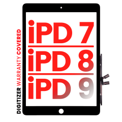 Digitizer Compatible For iPad 7 (2019) / iPad 8 (2020) / iPad 9 (2021) (Aftermarket Pro: XO7) (Black)