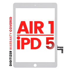 Digitizer Compatible For iPad Air 1 / iPad 5 (2017) (No Home Button Installed) (Aftermarket Pro: XO7) (White)