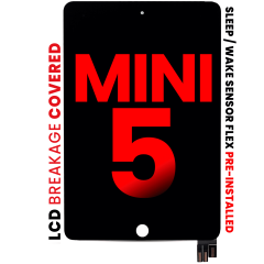 LCD Assembly With Digitizer Compatible For iPad Mini 5 (Sleep / Wake Sensor Flex Pre-Installed) (Aftermarket Pro: XO7) (Black)