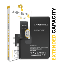 Replacement High Capacity Battery Core Compatible For iPhone 13 Pro Max (Spot Welding Required) (AmpSentrix Core Extended)