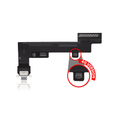 Charging Port Flex Cable Compatible For iPad Air 4 / iPad Air 5 (4G Version) (Used OEM Pull: Grade A) (Blue)