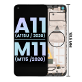LCD Assembly With Frame Compatible For Samsung Galaxy A11 (A115U / 2020) M11 (M115 /2020) (North American Version) (Service Pack) (All Colors)