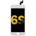 LCD Assembly with Steel Plate Compatible For iPhone 6S (Refurbished) (White)