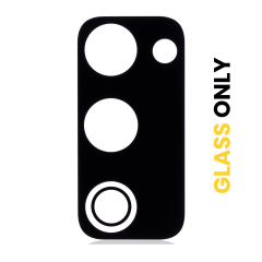 Back Camera Lens (Glass Only) With Adhesive Compatible For Samsung Galaxy S20 FE 4G / 5G (Black) (10 Pack)